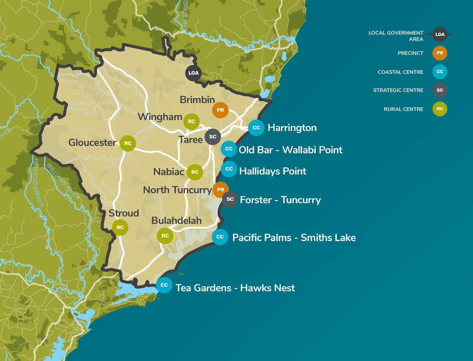 MIDCOAST REGION MAP
